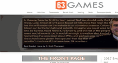 Desktop Screenshot of 63games.com